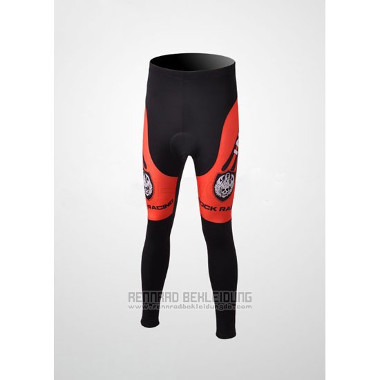 2010 Fahrradbekleidung Rock Racing Rot und Hellblau Trikot Langarm und Tragerhose